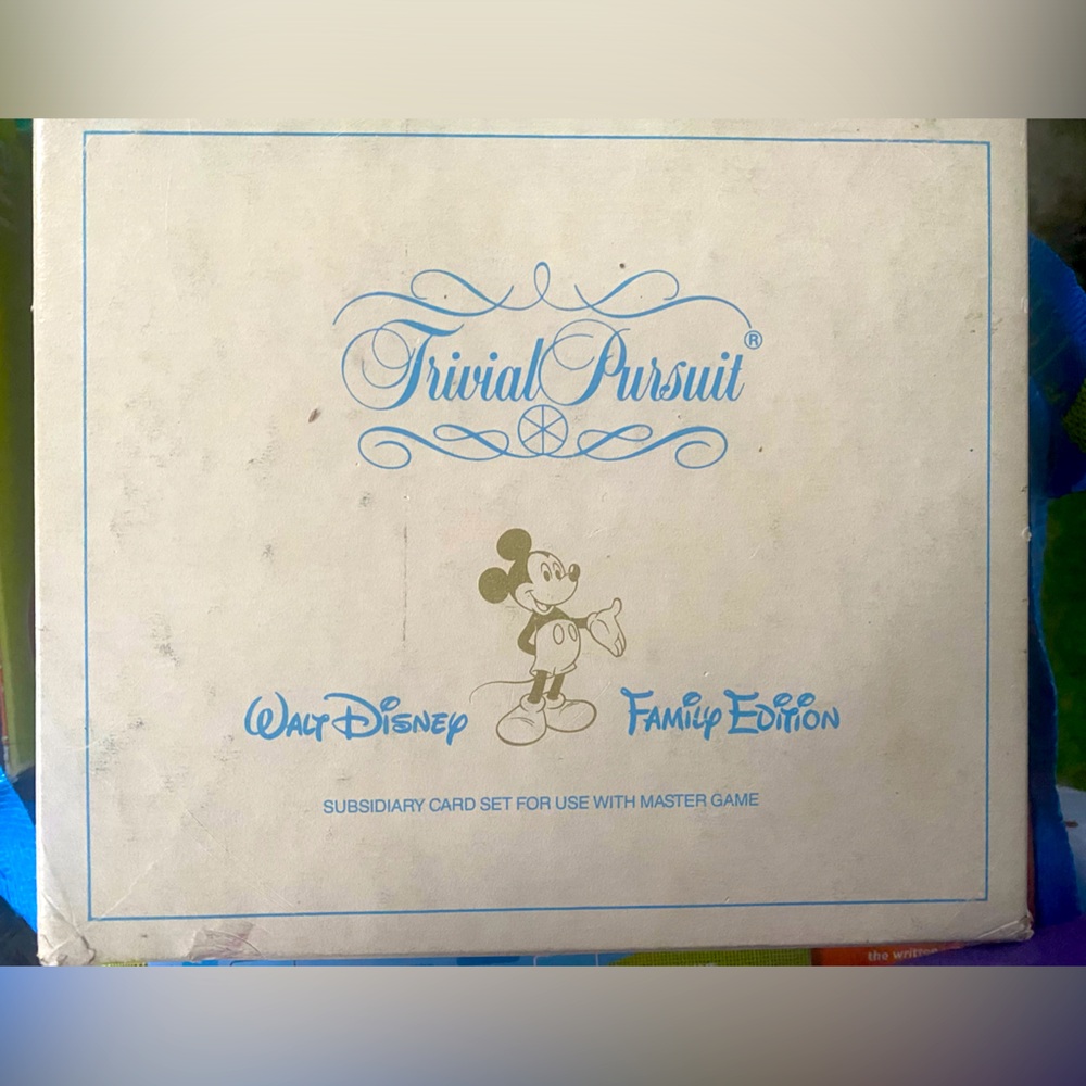 Horn Abbot Trivial Pursuit Walt Disney Family Edition 1985 105 Trivia Cards